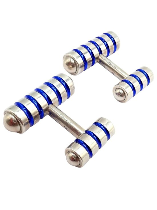 Tiffany & Co. Other - Tiffany & Co. Picasso Sterling Silver Cobalt Blue Enamel Cufflinks Germany